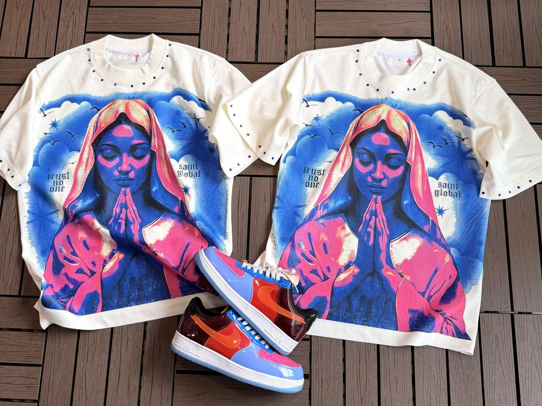 Combo Trust No One: Camiseta Madonna + Air Force multicolor