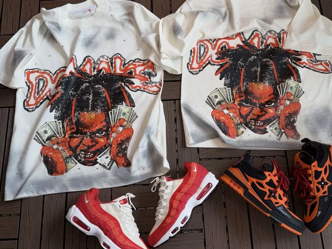 Combo Dynasty: Camiseta rostro + Air Max 95 rojo o naranja